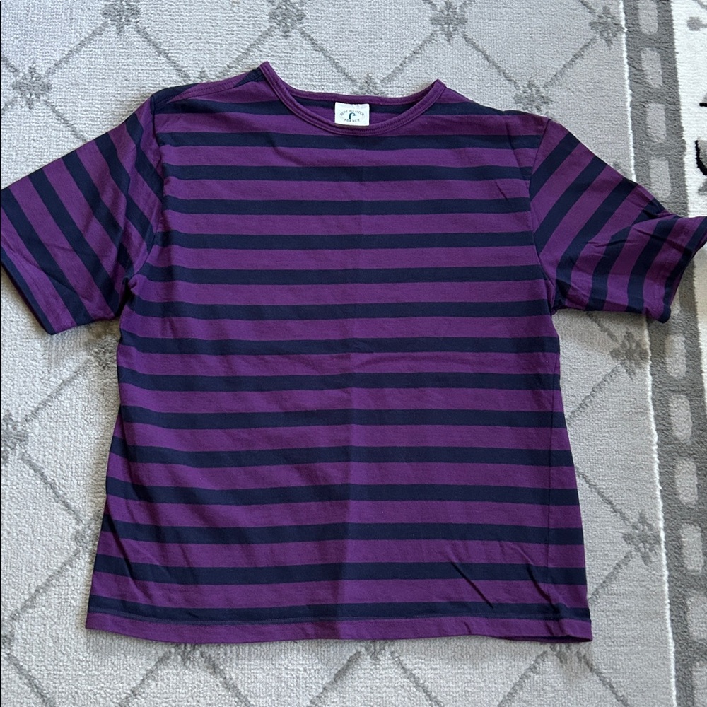 Bert Pulitzer for Her Striped Purple Women's Top